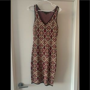 Patterned midi dress